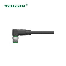 Соединитель кабельный VELLEDQ M12P-M05S-10.0PUR/BK (вилка) Соединитель кабельный VELLEDQ M12P-M05S-10.0PUR/BK (вилка)