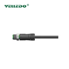 Соединитель кабельный VELLEDQ M12P-M05T-10.0PUR/BK (вилка) Соединитель кабельный VELLEDQ M12P-M05T-10.0PUR/BK (вилка)