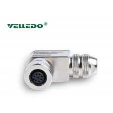 Соединитель клеммный VELLEDQ M12P-F08S (розетка) Соединитель клеммный VELLEDQ M12P-F08S (розетка)